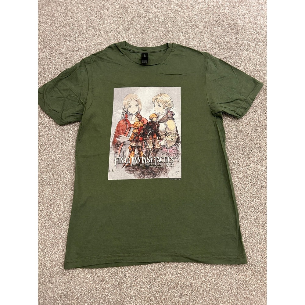 VTG Square Enix Final Fantasy Tactics T-Shirt Mens Small Green Excellent Ivalice